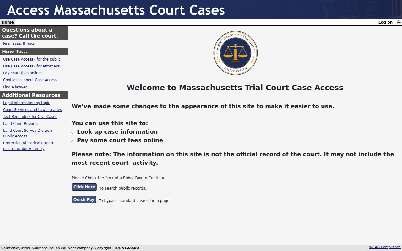 Plymouth residents directory MassCourts public docket-search portal