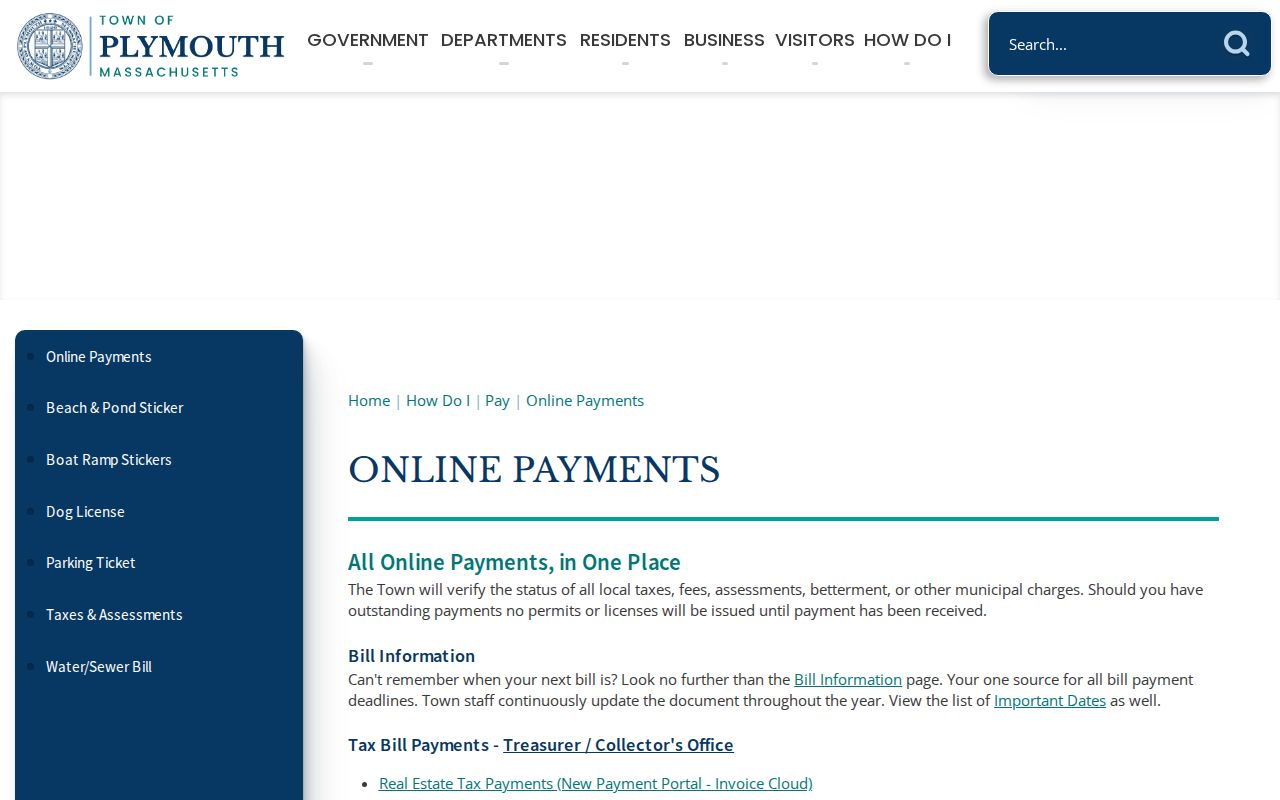 Plymouth neighbors permit-services and OpenGov workflow screen